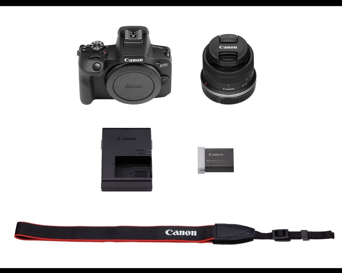 Canon EOS R100 RF-S18-45mm F4.5-6.3 IS STM Lens Kit